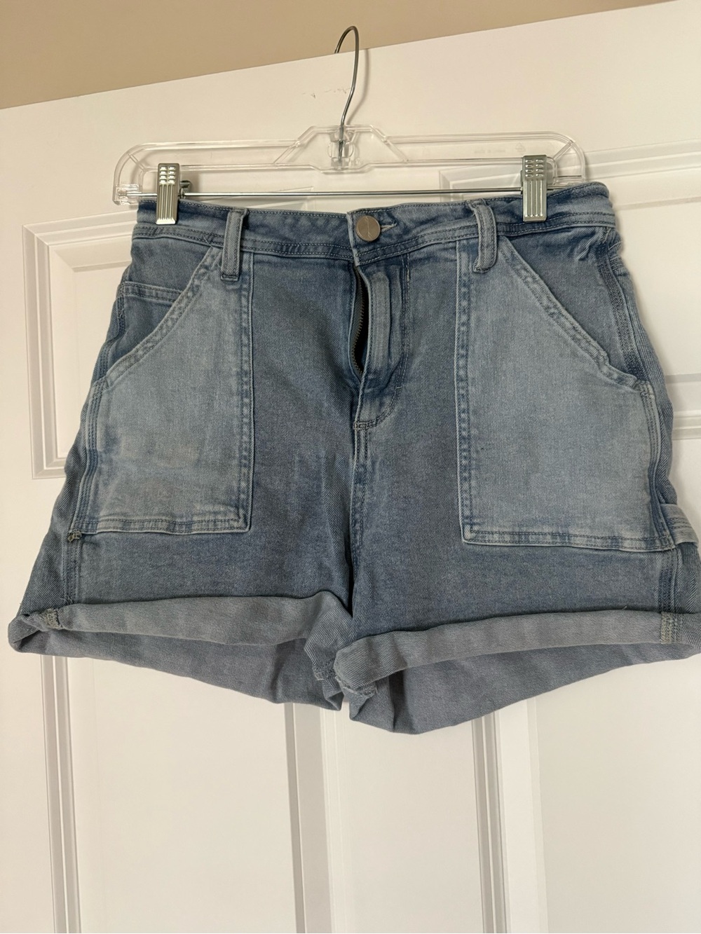 Women’s High-Waist Light Blue Denim Shorts